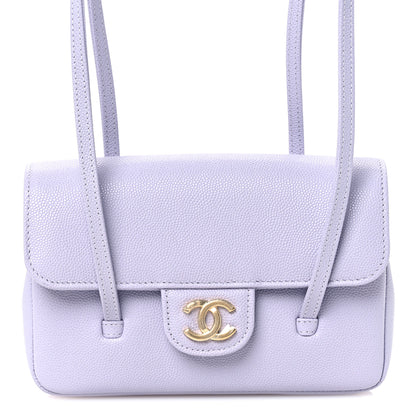 Chanel Shiny Caviar Mini Preppy Coco Shoulder Bag Purple 7 of 10