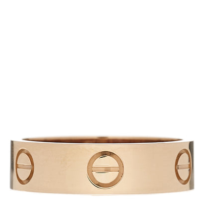 Cartier 18K Pink Gold 5.5mm LOVE Ring 56 7.5 1 of 5