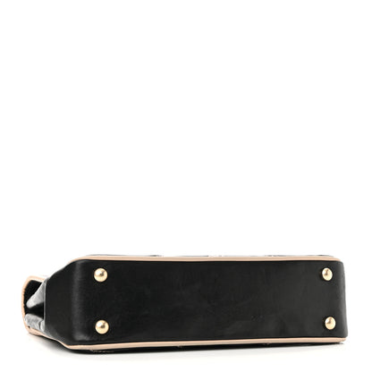 Chanel Lambskin Quilted Single Flap Bag Black Beige 4 of 12