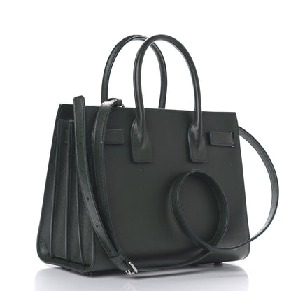 Saint Laurent Grained Calfskin Baby Sac De Jour Vert Fonce 2 of 11