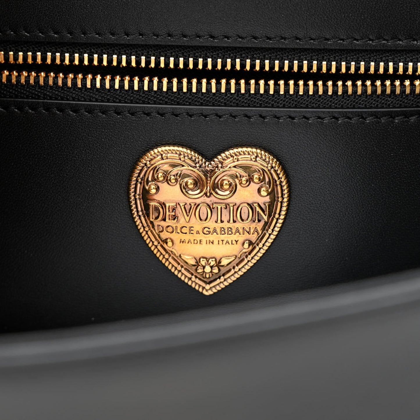 Calfskin Medium Devotion Crossbody Bag Black