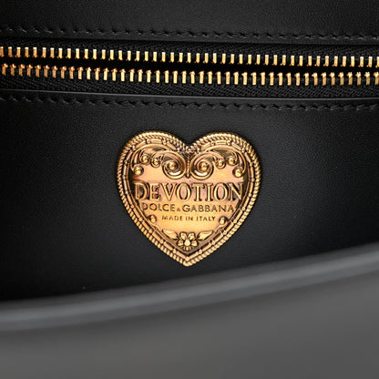 Dolce & Gabbana Calfskin Medium Devotion Crossbody Bag Black 6 of 12