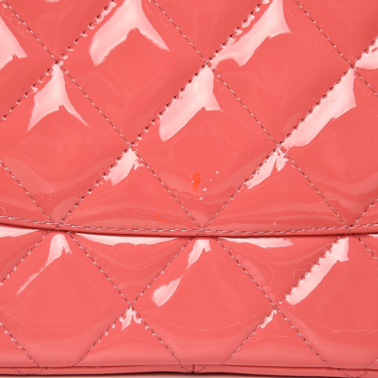 Chanel Patent Quilted Jumbo Double Flap Pink 10 of 10