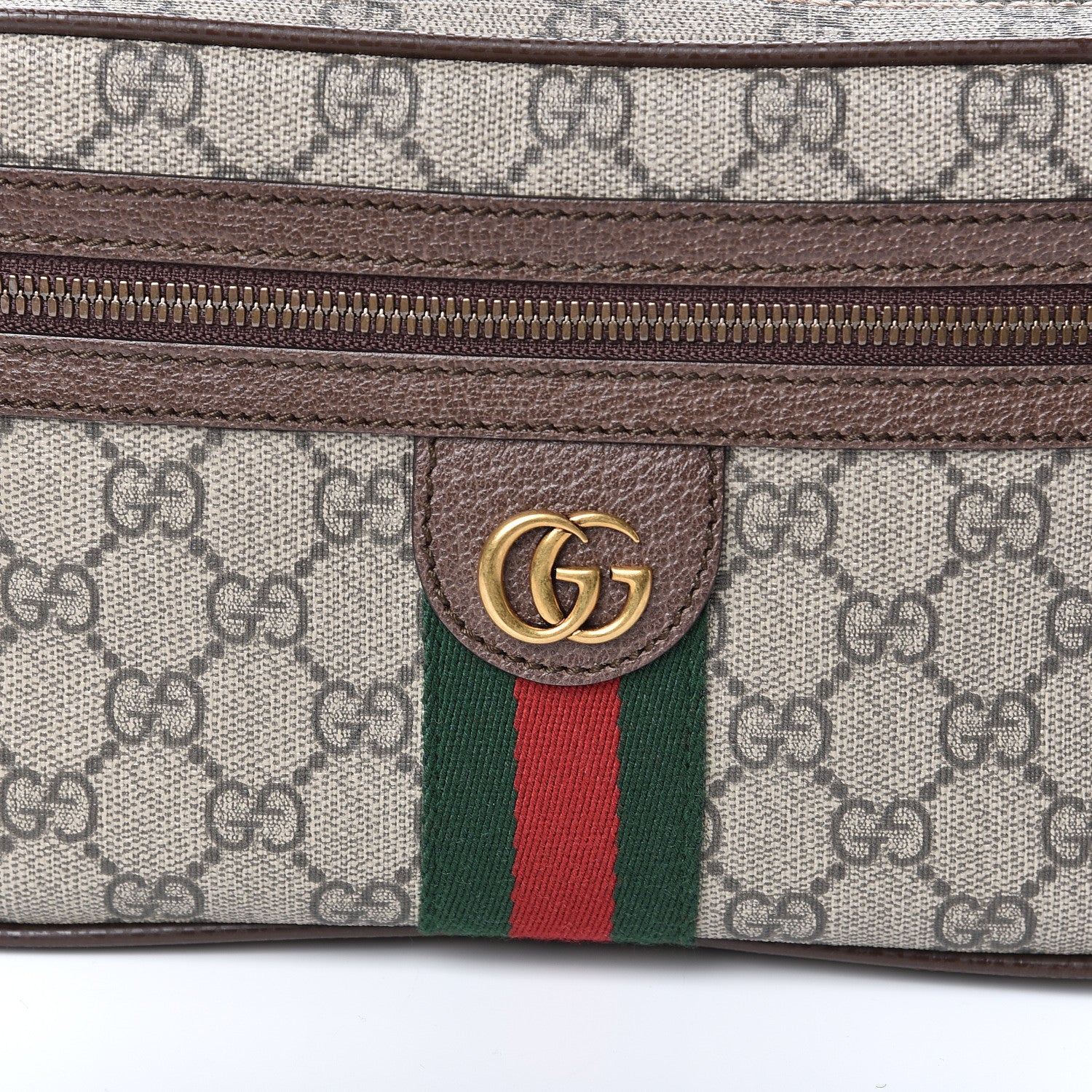 Gucci Soft GG Supreme Monogram Medium Ophidia Belt Bag Dark Brown 10 of 10