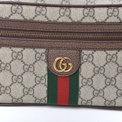 Gucci Soft GG Supreme Monogram Medium Ophidia Belt Bag Dark Brown 10 of 10