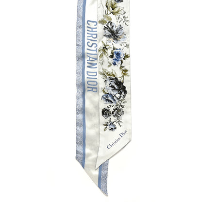Christian Dior Silk Twill D-Floral Mitzah Scarf 2 of 4