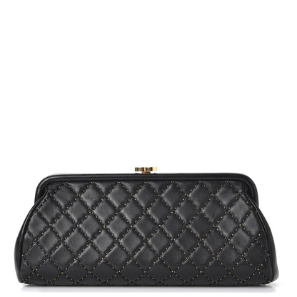 Chanel Lambskin Stitched Timeless Clutch Black 1 of 17