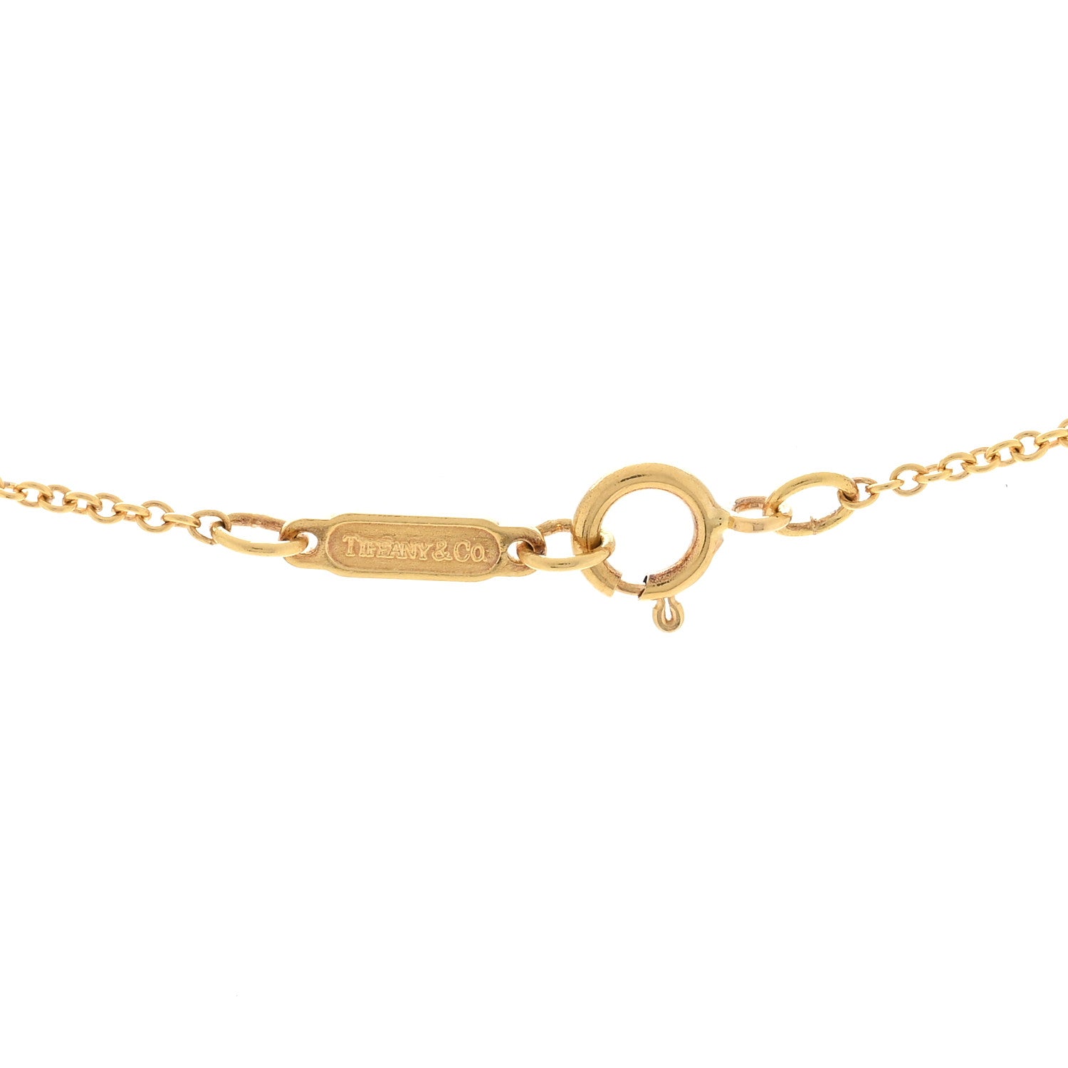 Tiffany 18K Yellow Gold Diamond Flower Pendant Necklace 3 of 3