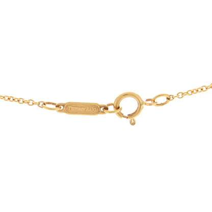 Tiffany 18K Yellow Gold Diamond Flower Pendant Necklace 3 of 3