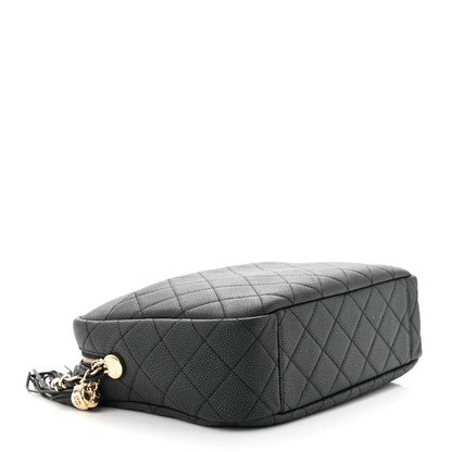Chanel Caviar Quilted Large Coco Tassel Camera Case Black 4 of 13