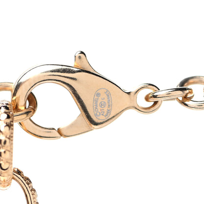 Chanel Crystal Pearl CC Long Multistrand Necklace Gold 4 of 4