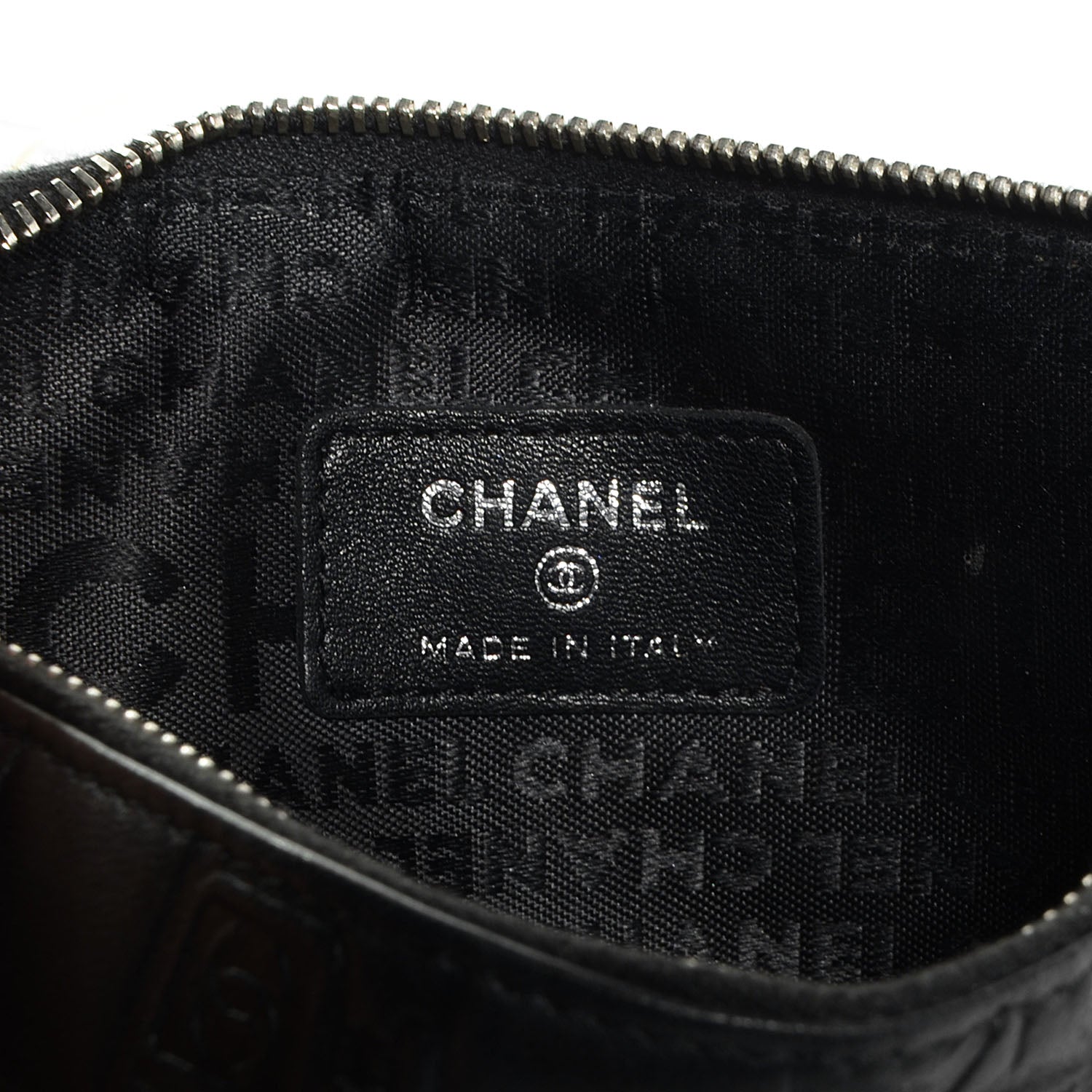 Chanel Lambskin Precious Symbols Pochette Black 6 of 7