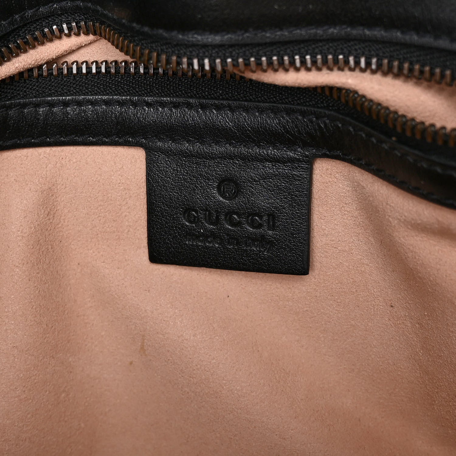 Gucci Calfskin Matelasse Small GG Marmont Shoulder Bag Black 6 of 9