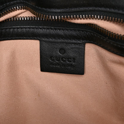 Gucci Calfskin Matelasse Small GG Marmont Shoulder Bag Black 6 of 9