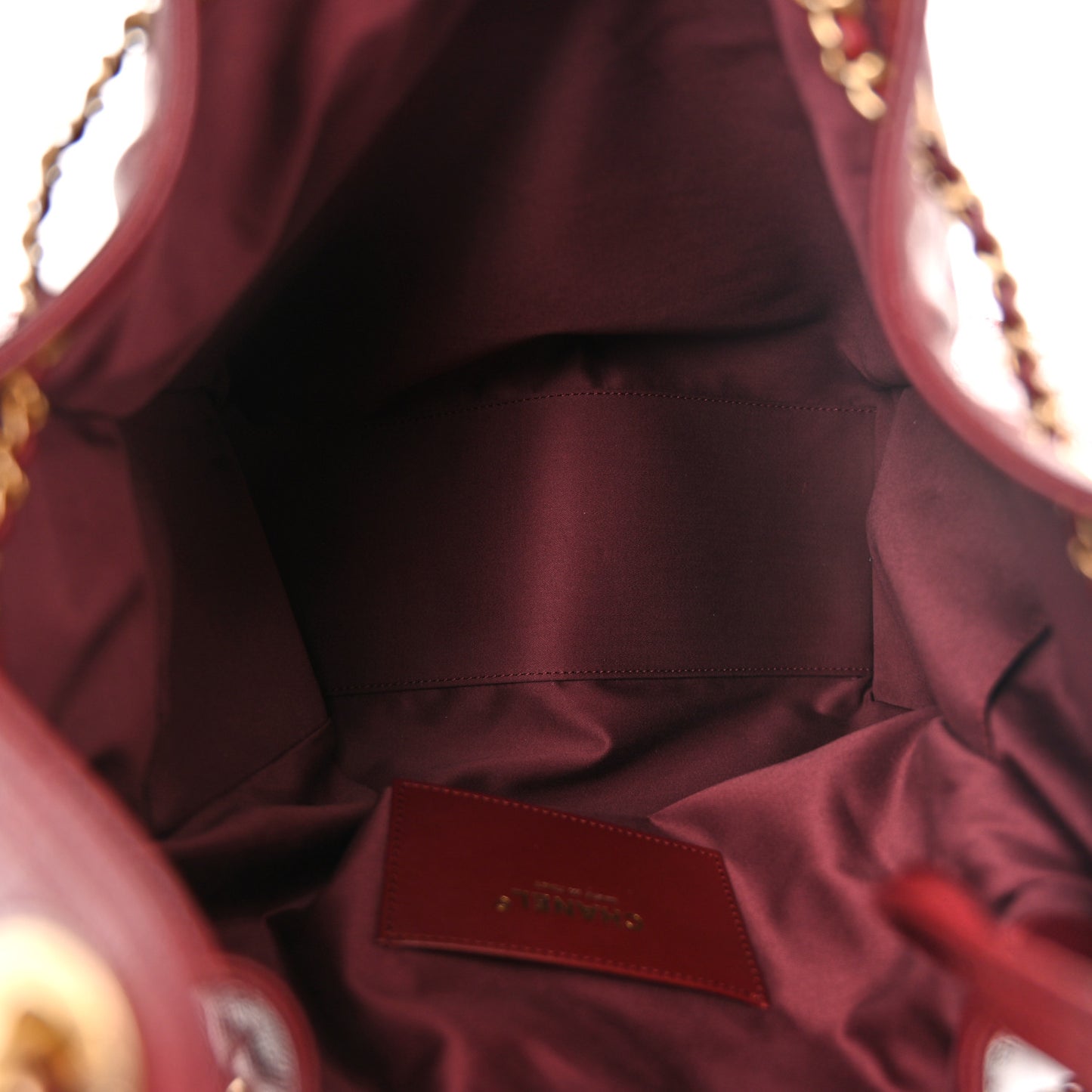 Caviar Quilted Medium Chanel 25 Handbag Burgundy