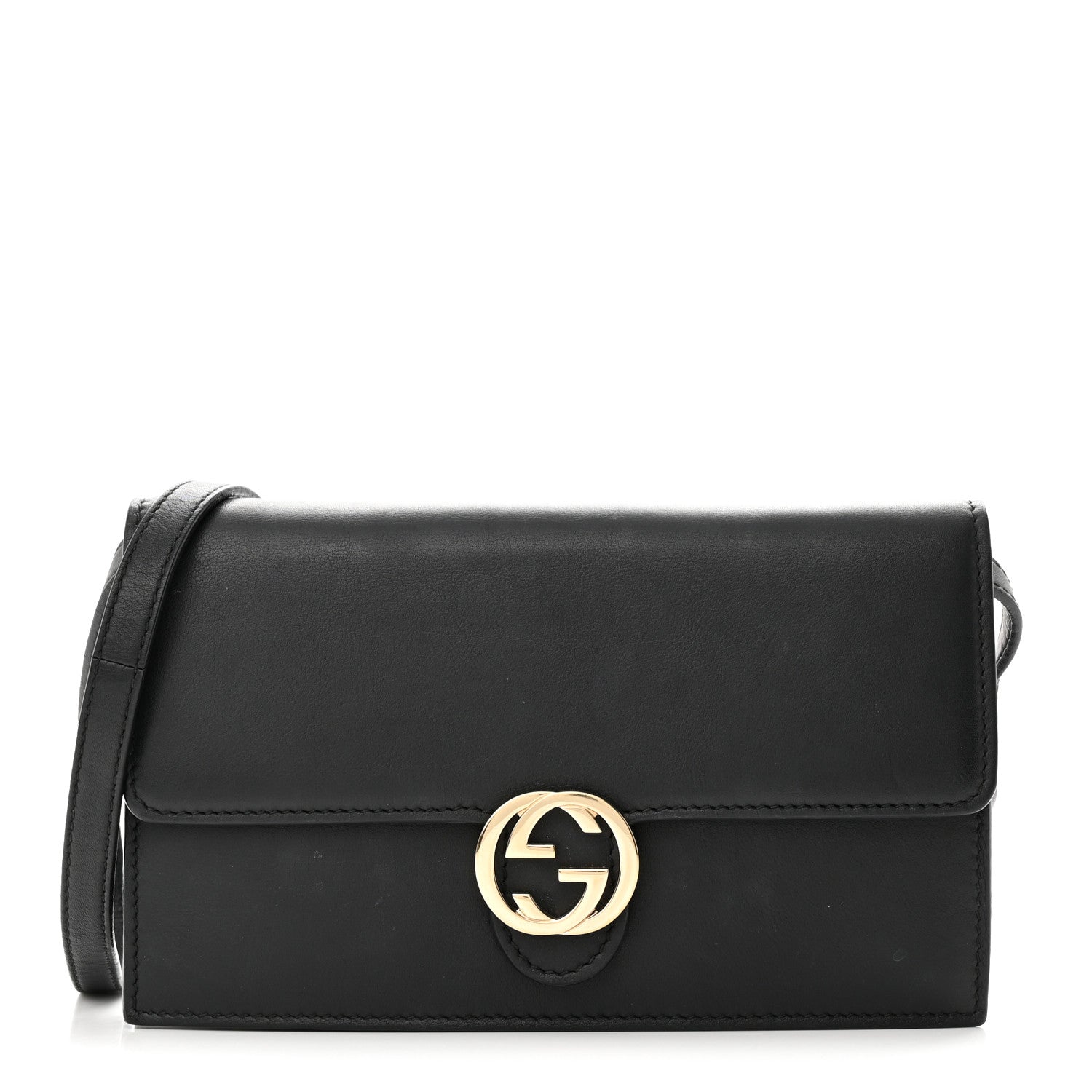 Gucci Calfskin Icon Wallet Black 1 of 9