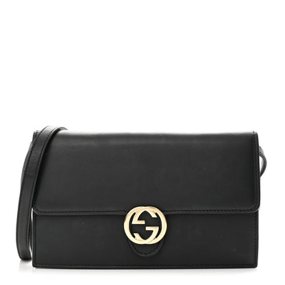 Gucci Calfskin Icon Wallet Black 1 of 9