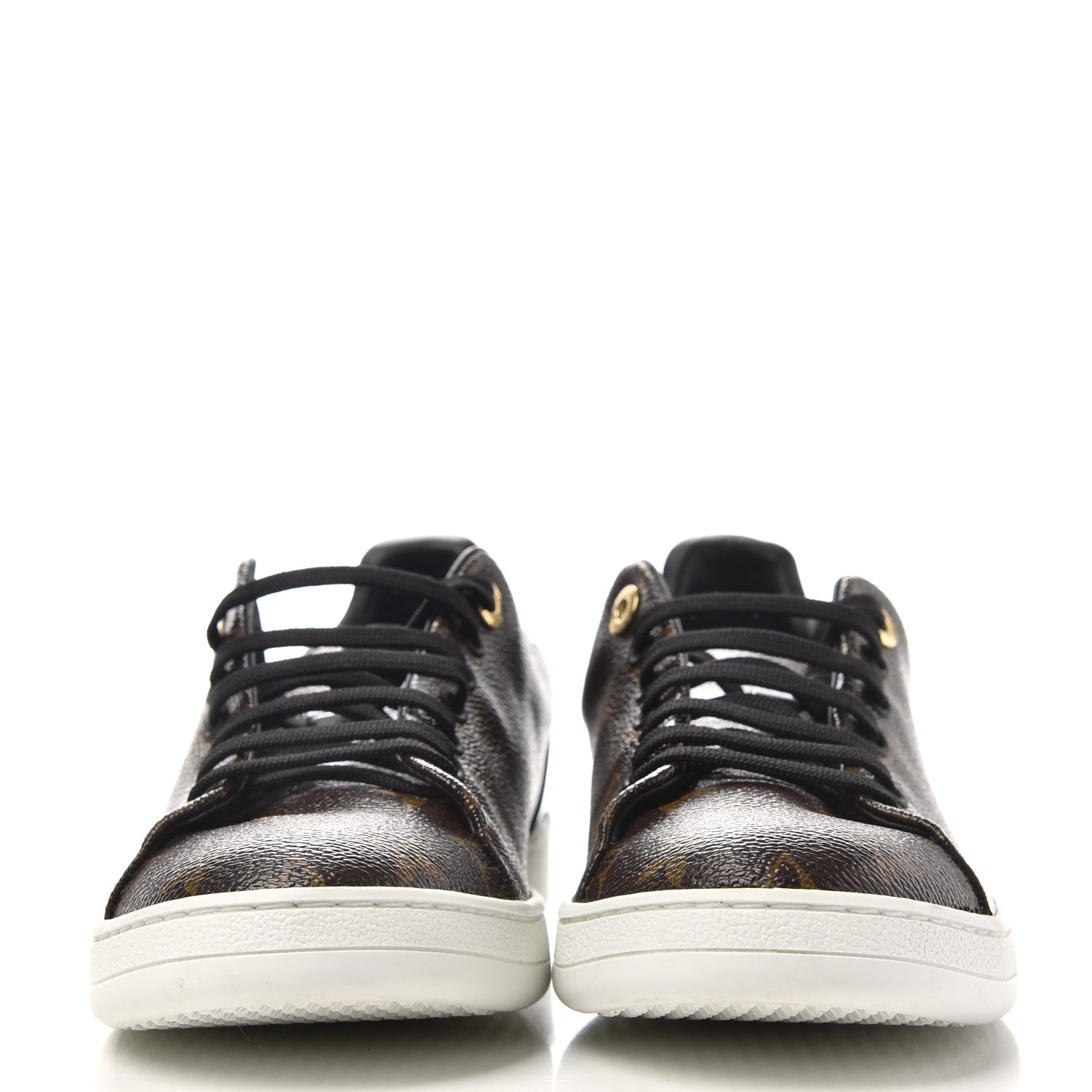 Louis Vuitton Patent Monogram Frontrow Sneakers 41 2 of 10