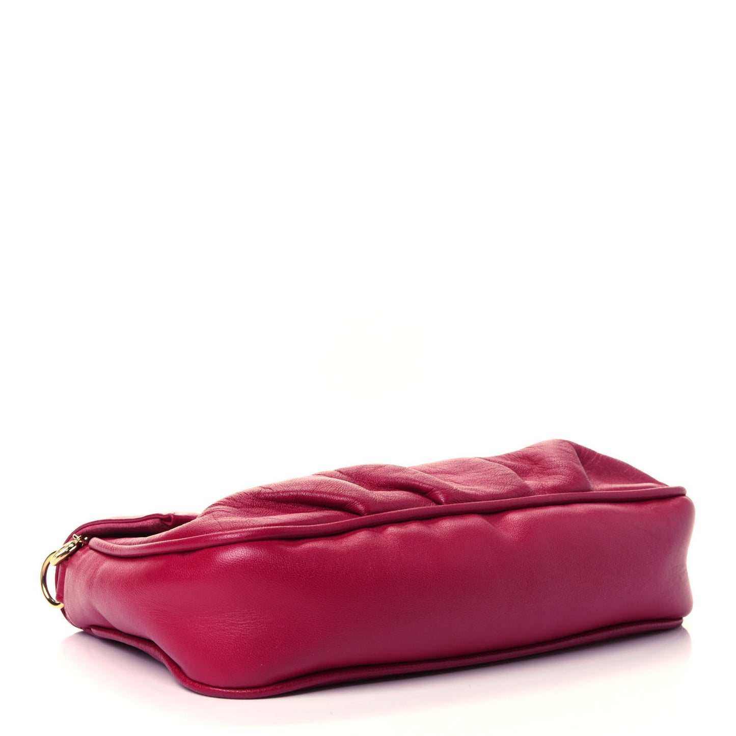 Nappa Fendista Pouchette Crossbody Fuxia Scuro
