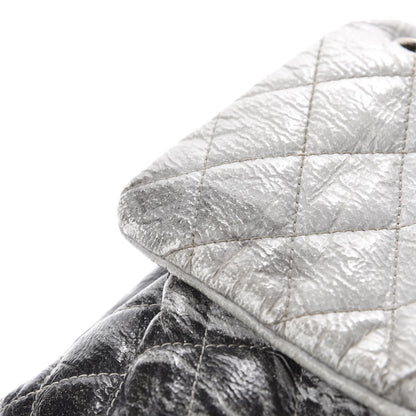 Chanel Vinyl Quilted Jumbo Melrose Degrade Flap Black 10 of 16