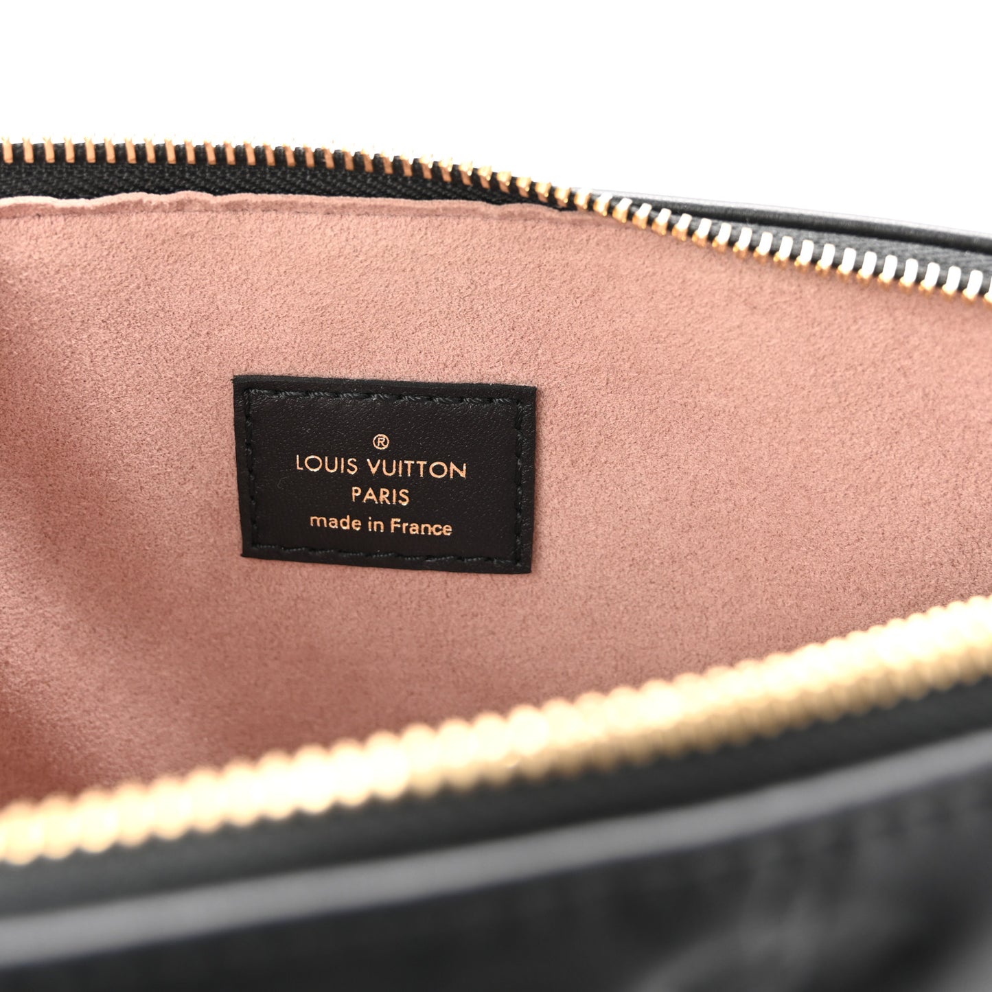 Lambskin Embossed Monogram Coussin PM Black