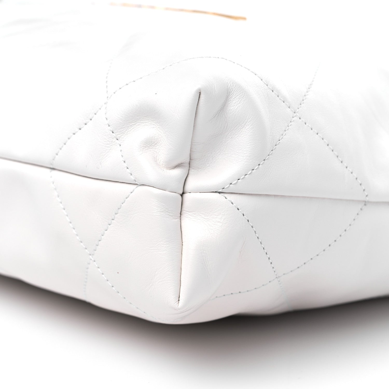 Chanel Shiny Calfskin Quilted Small Chanel 22 White 10 of 11