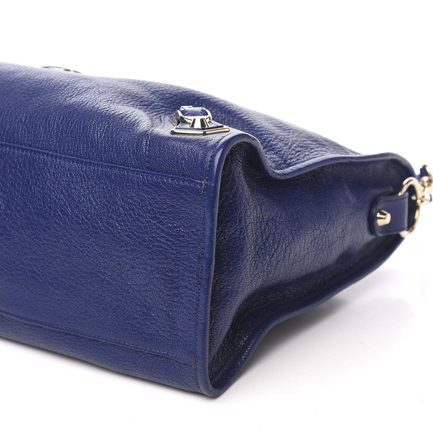 Balenciaga Chevre Gold Metallic Edge Hardware City Bleu Roi 8 of 9