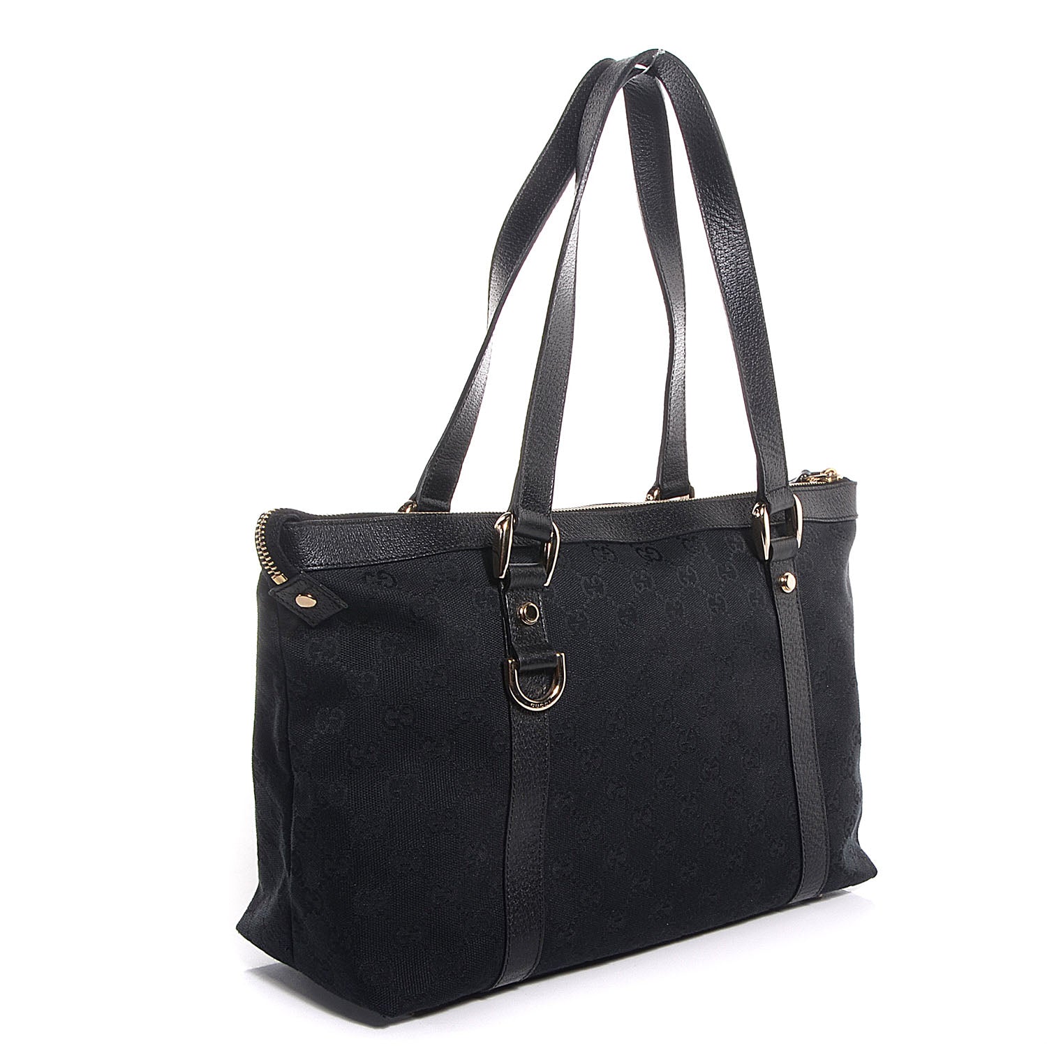 Gucci Monogram Medium Abbey Shoulder Bag Black 3 of 7