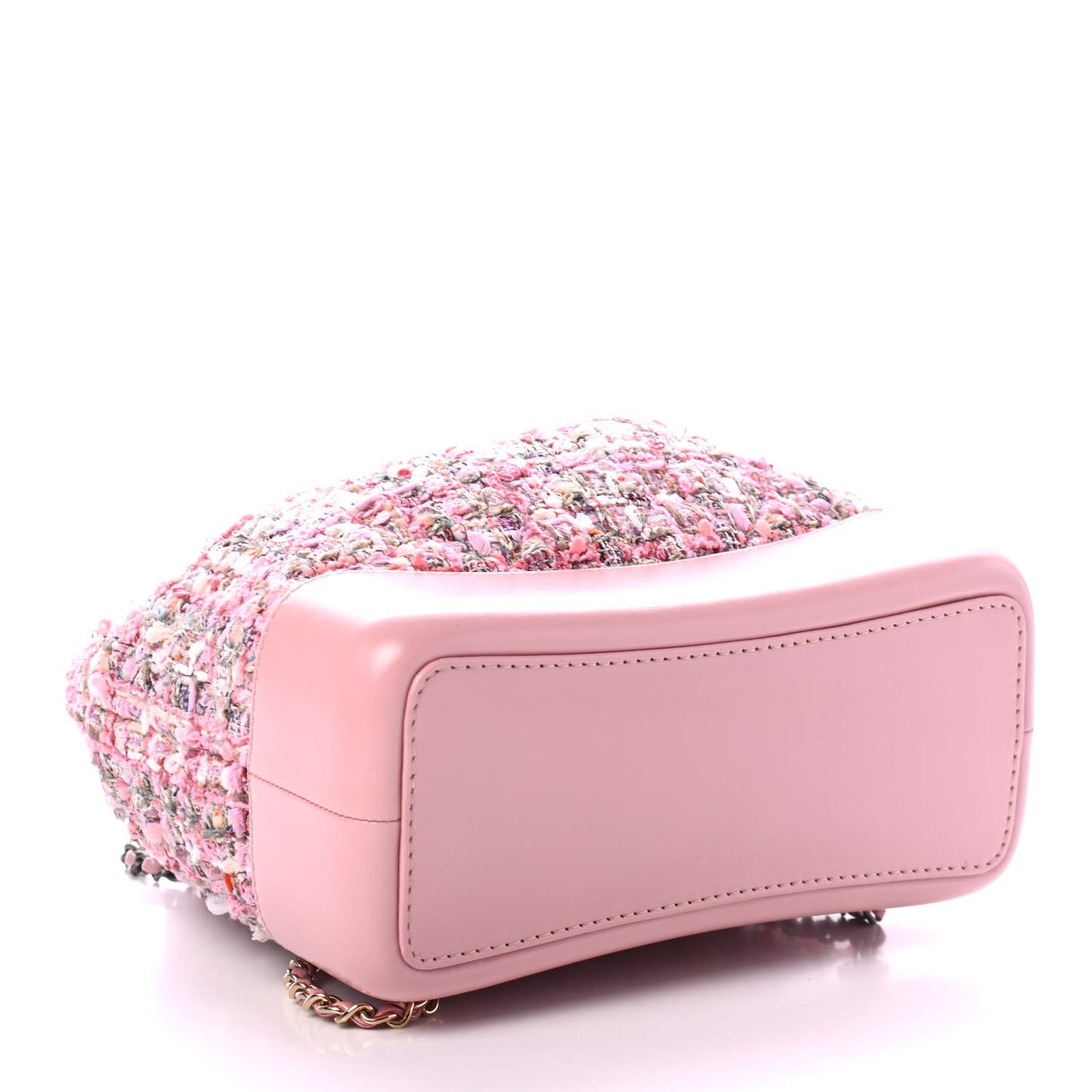 Tweed Calfskin Quilted Gabrielle Backpack Pink