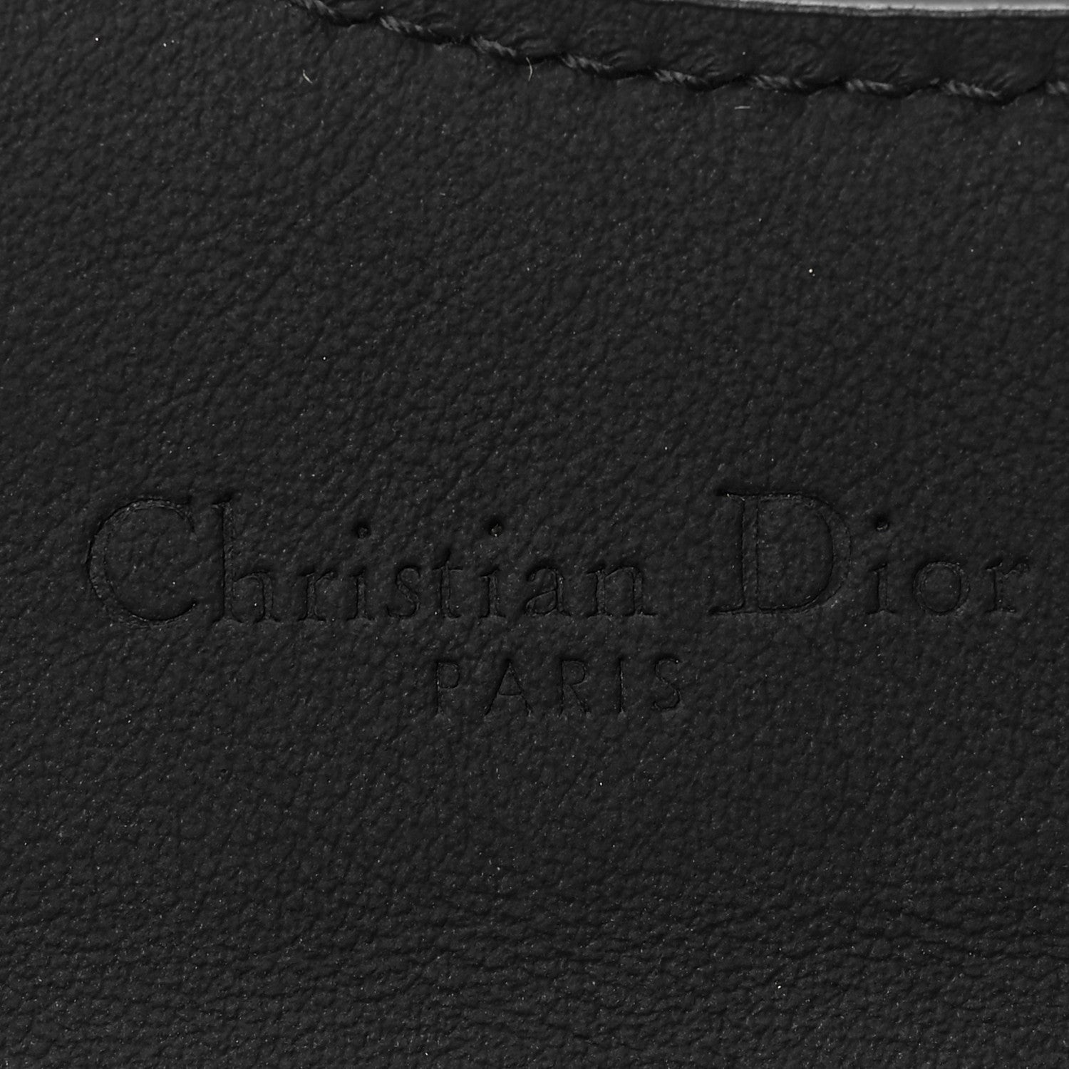 Christian Dior Ultra Matte Calfskin Saddle 5-Gusset Card Holder Black 6 of 6