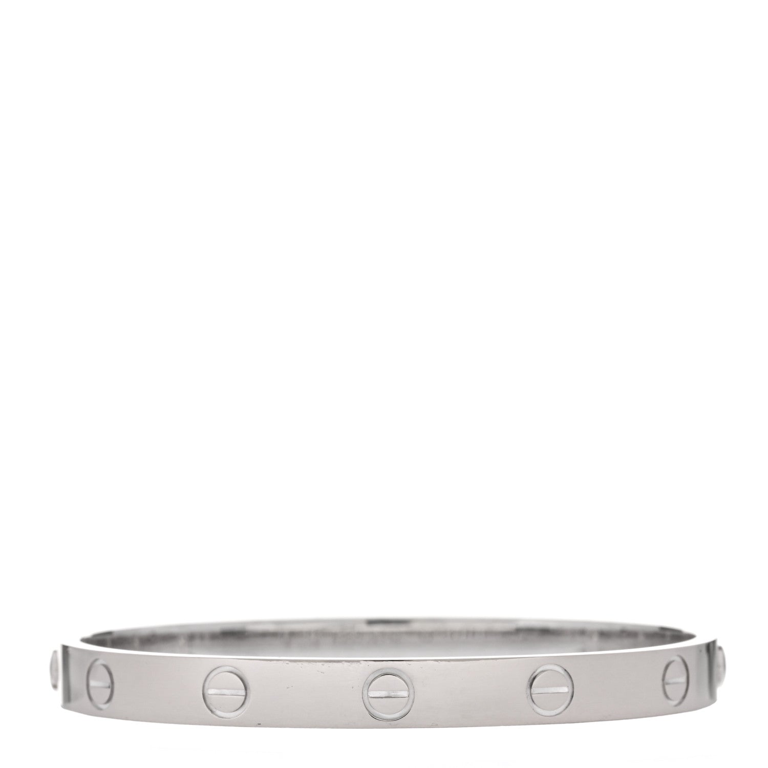 Cartier 18K White Gold LOVE Bracelet 16 2 of 5