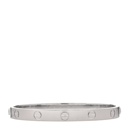 Cartier 18K White Gold LOVE Bracelet 16 2 of 5