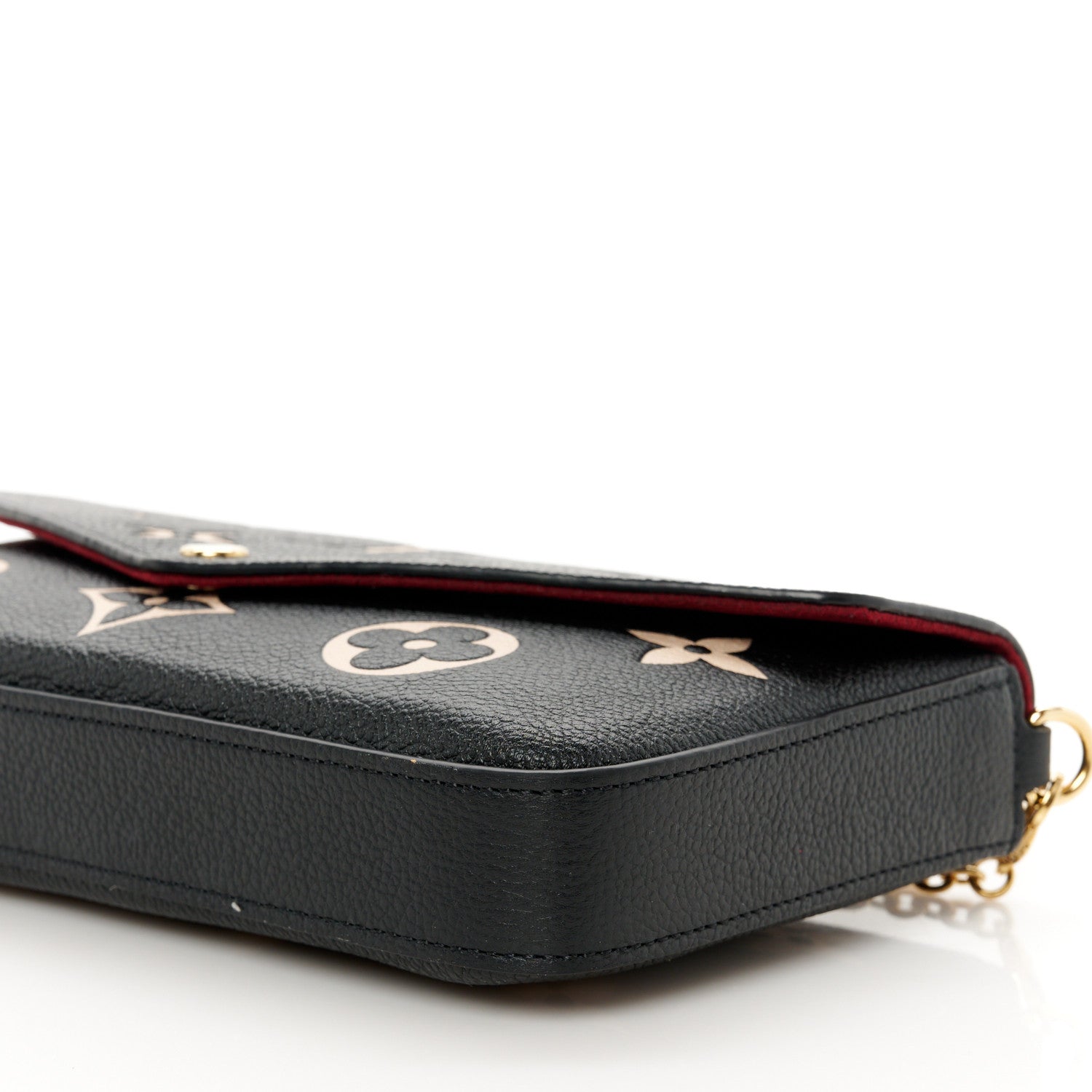 Louis Vuitton Empreinte Monogram Giant Felicie Pochette Black Beige 14 of 15