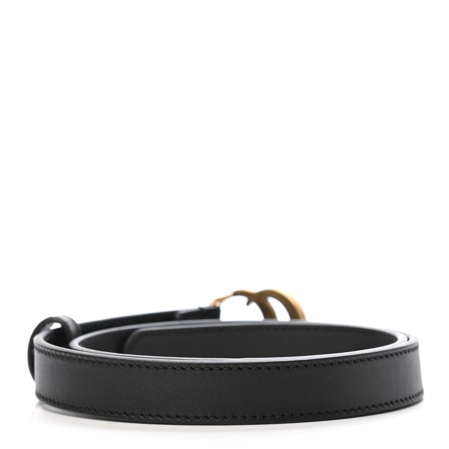 Calfskin Double G 20mm Belt 65 26 Black