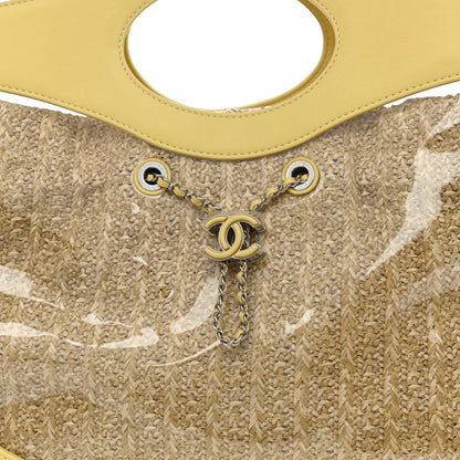 Chanel Calfskin PVC Chanel 31 Bag Yellow 8 of 14