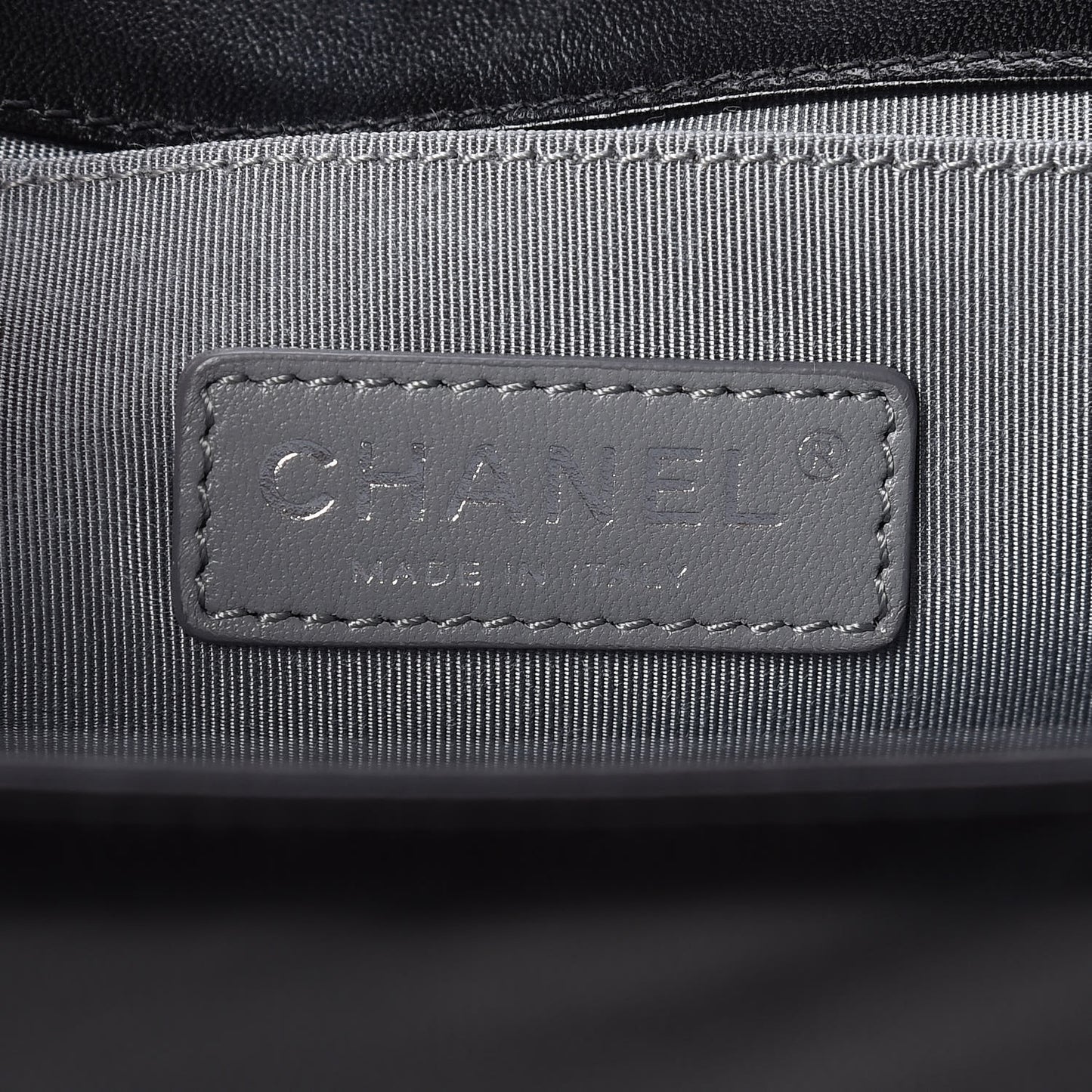 Lambskin Quilted Medium Boy Flap Black