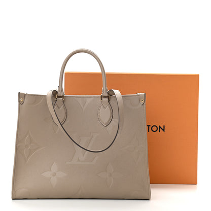 Louis Vuitton Empreinte Monogram Giant Onthego MM Tourterelle 10 of 10