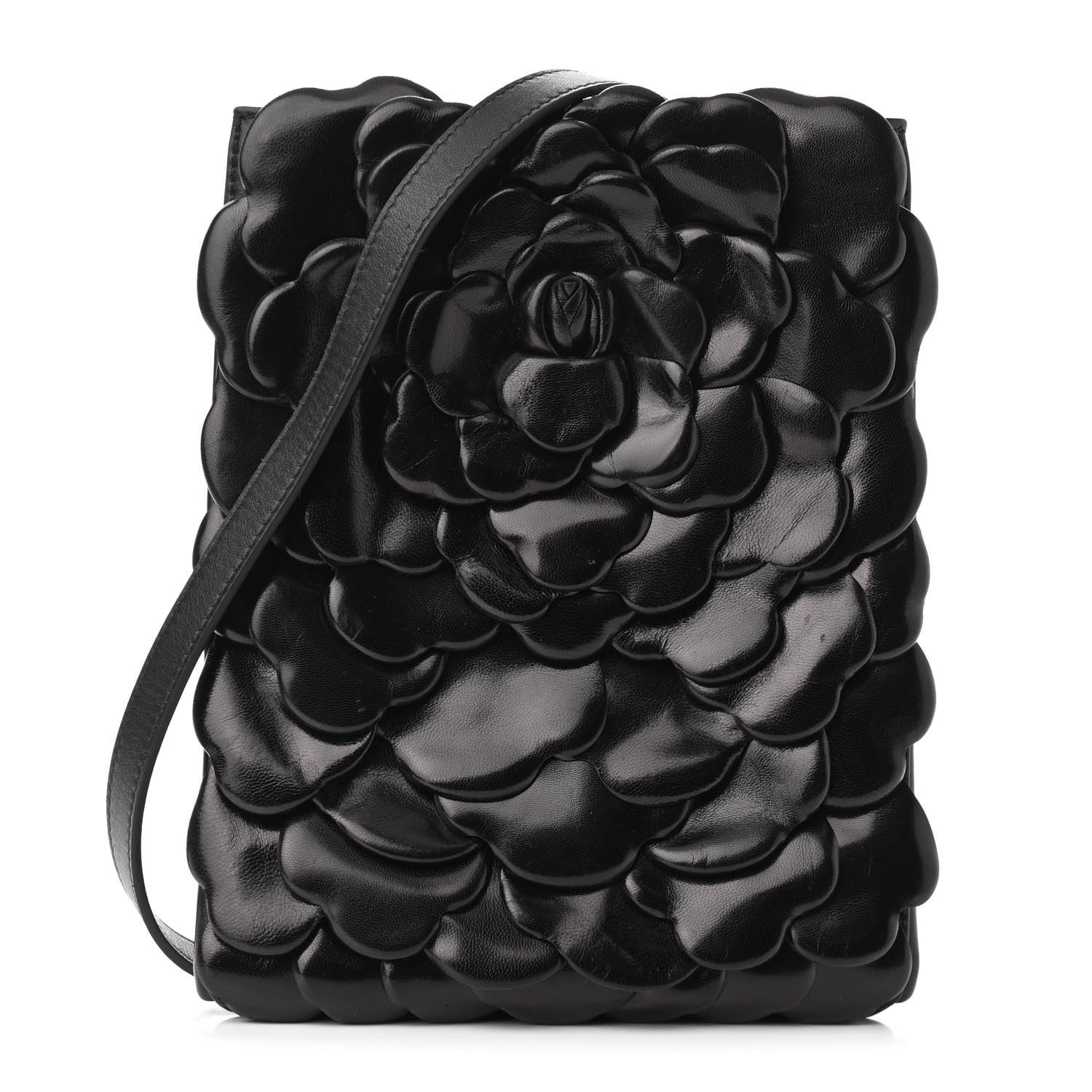 Valentino Garavani Nappa Atelier 03 Rose Edition Messenger Bag Black 1 of 9