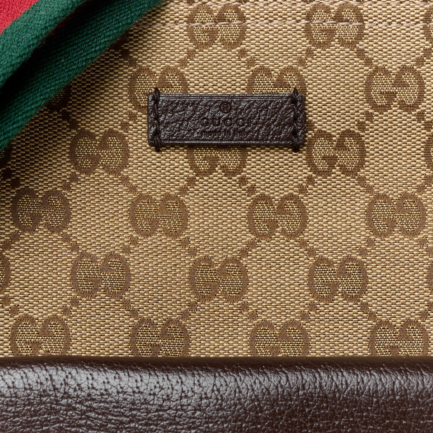 Gucci Monogram Signature Web Small Messenger Brown 9 of 11