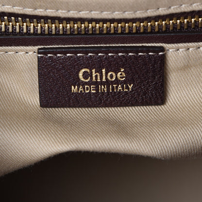 Chloe Suede Calfskin Small Faye Backpack Carbon Brown 6 of 7