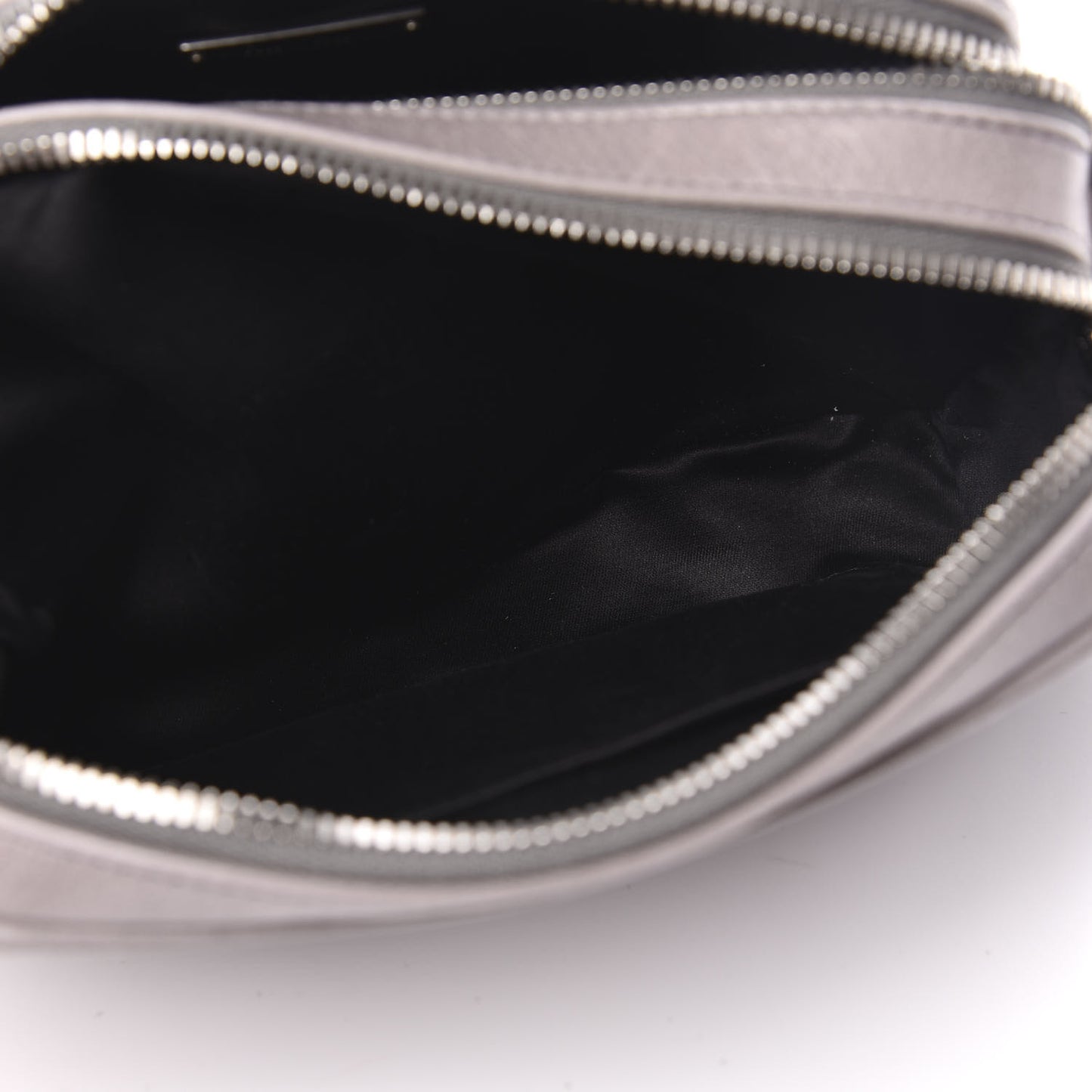 Vitello Lux Matelasse Double Zip Shoulder Bag Pomice