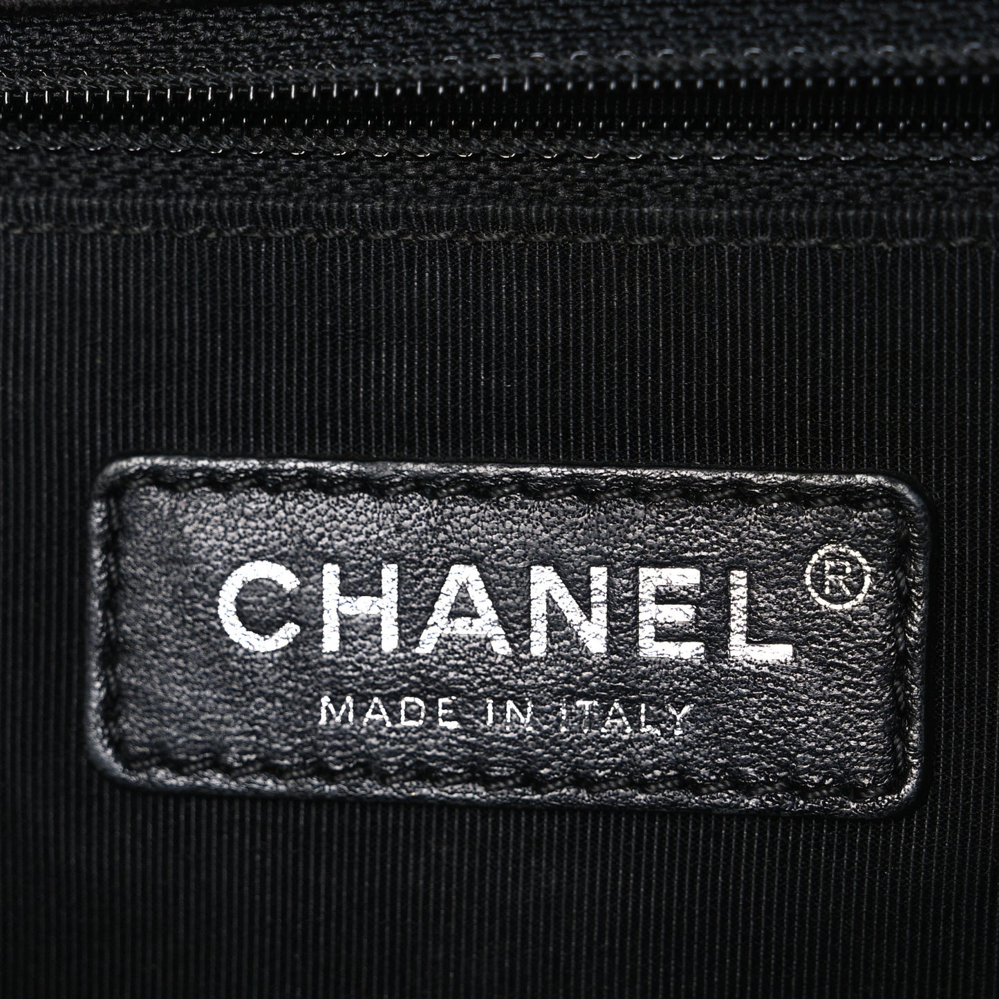 Lambskin Quilted Large Boy Flap Black