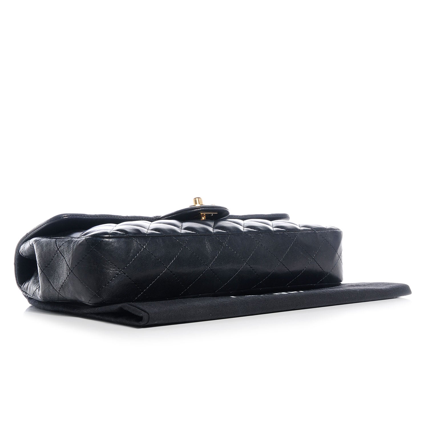 Chanel Lambskin Quilted East West Flap Black 4 of 8