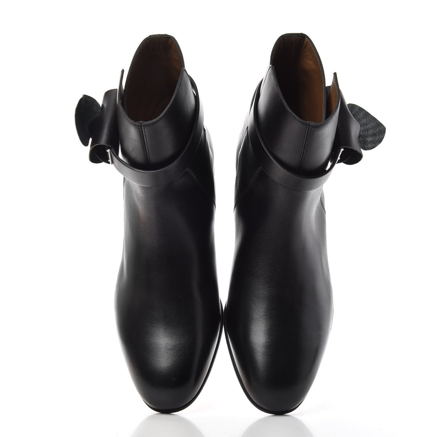 Calfskin Neo Low Boots 36.5 Black