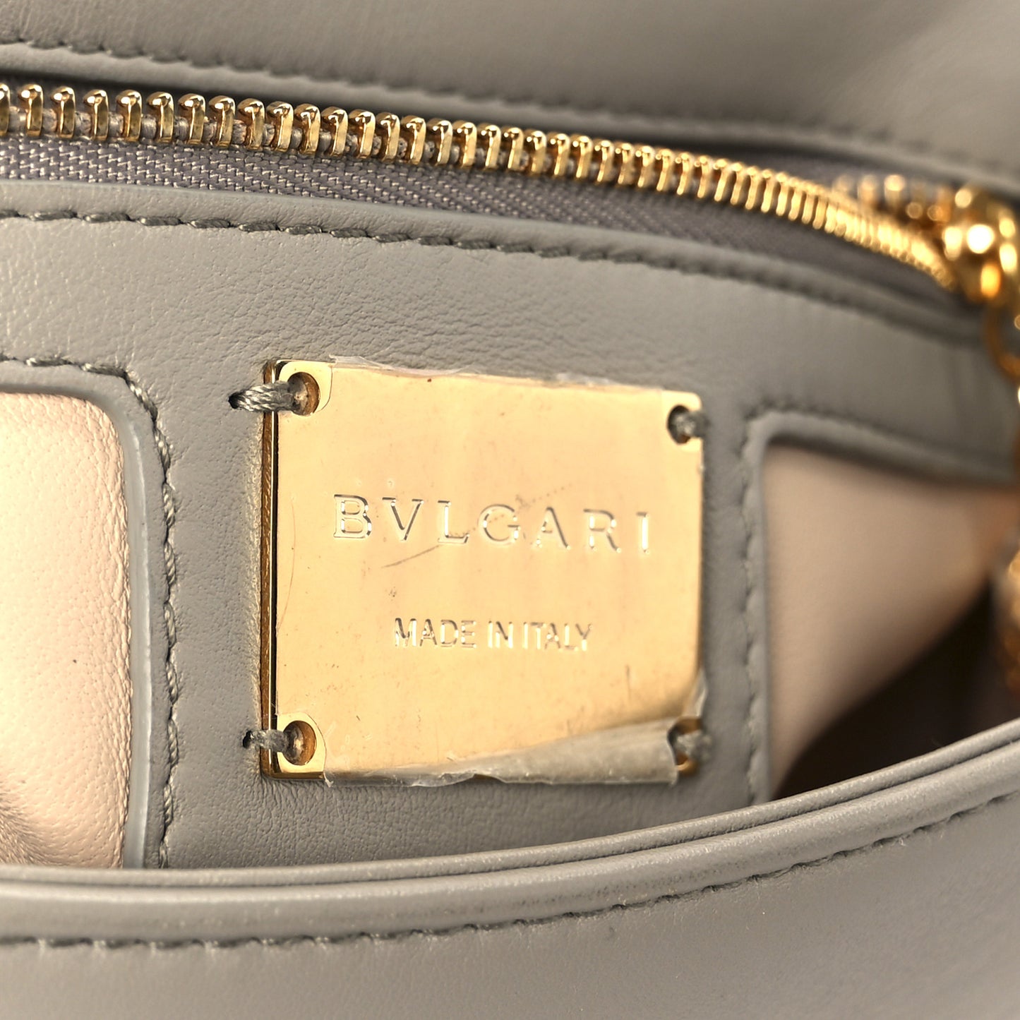 Calfskin Matelasse Mini Serpenti Cabochon Crossbody Bag Grey
