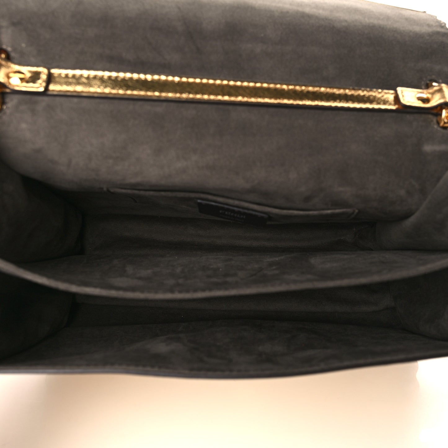 Metallic Calfskin Wonder Monster Kan I Shoulder Bag Gold