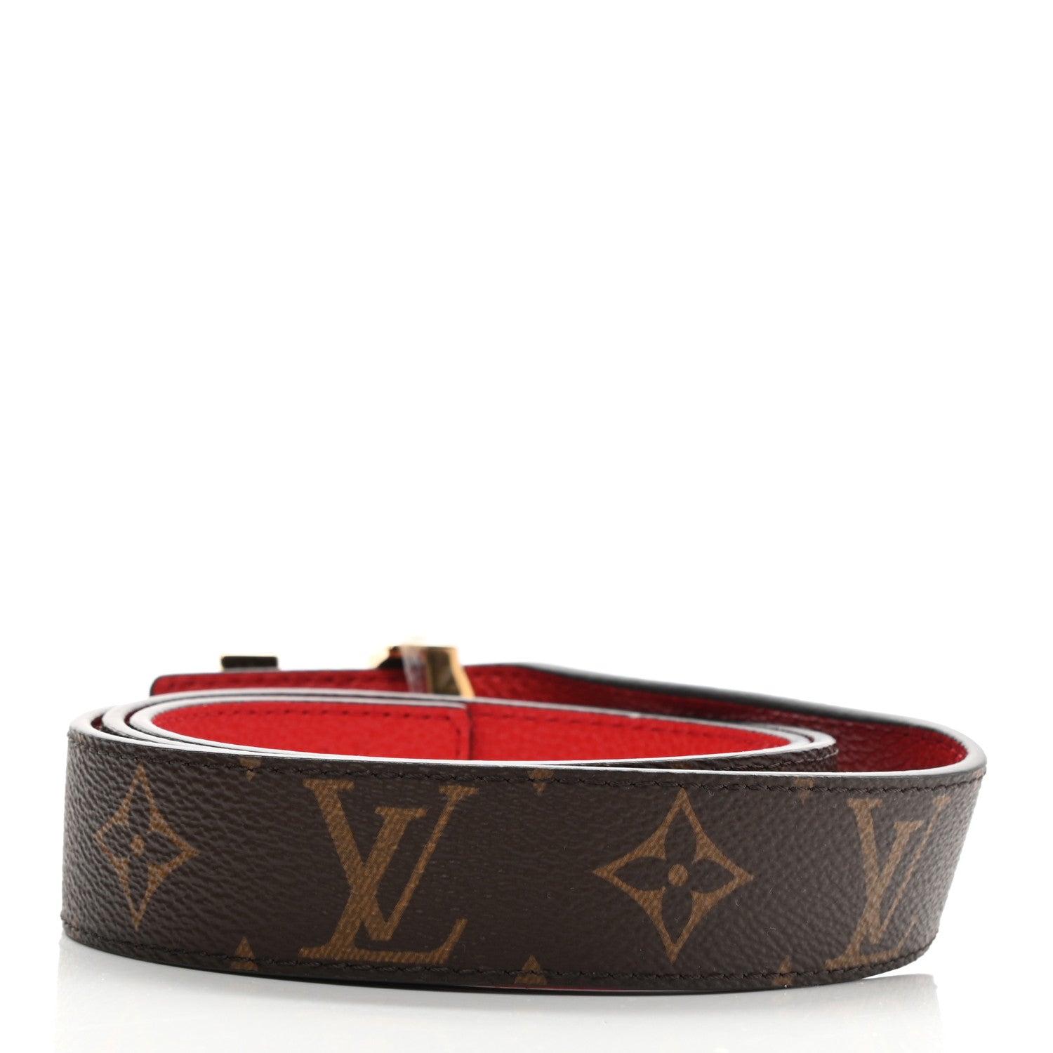 Louis Vuitton Monogram 30mm LV Initiales Reversible Belt 90 36 Coquelicot 2 of 5