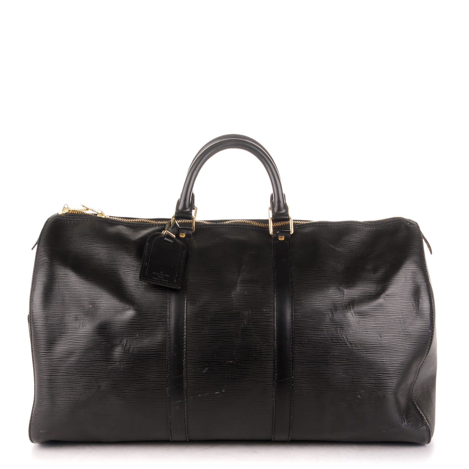Louis Vuitton Epi Keepall 55 Black 1 of 12
