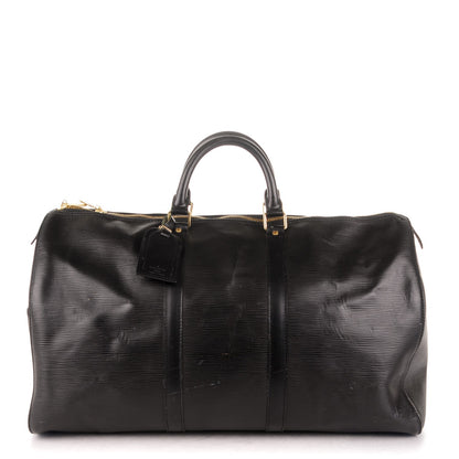 Louis Vuitton Epi Keepall 55 Black 1 of 12