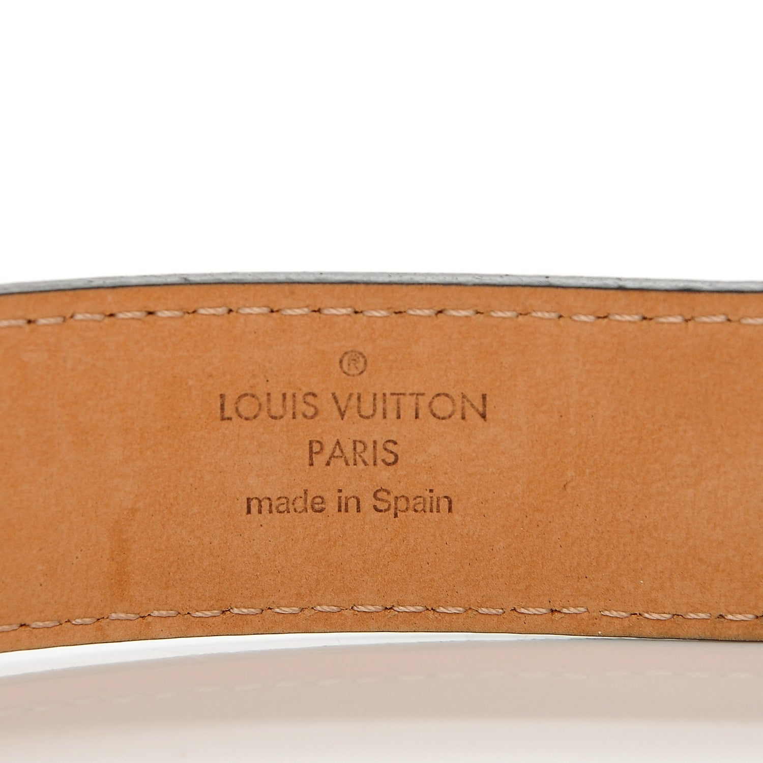 Louis Vuitton Monogram LV Frame Belt 80 32 6 of 6